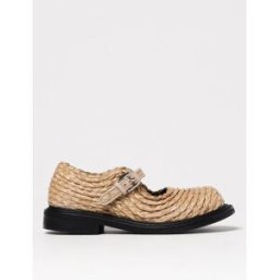 Moschino Mary Jane in rafia intrecciata Naturale Taglia 41