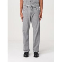 Versace Jeans in denim di cotone Grigio Taglia 33