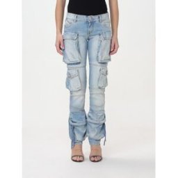 The Attico Jeans cargo in denim Blue Taglia 27