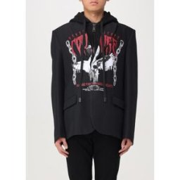 Versace Jeans Couture Blazer in crêpe stampato Nero Taglia 52