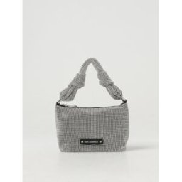 Lagerfeld Borsa in maglia metallica con strass Argento Taglia OS