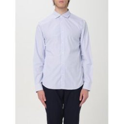 Armani Camicia in cotone a righe Azzurro Taglia XL