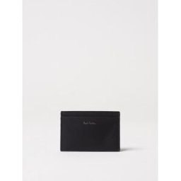 Paul Smith Portacarte di credito in pelle a righe multicolor Nero Taglia OS