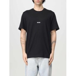 Msgm T-shirt con logo in cotone Nero Taglia S
