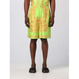 Versace Pantaloncino in seta Verde Taglia 52