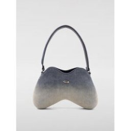 Diesel Borsa Double-D in denim solarizzato Blue Taglia OS
