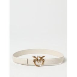 Pinko Cintura Love Birds in pelle Bianco Taglia L