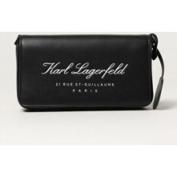 Lagerfeld Borsa in pelle sintetica con logo Nero Taglia OS