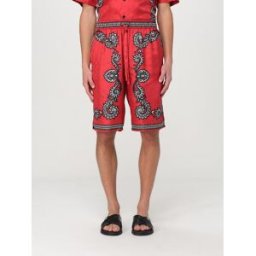 Dolce&Gabbana Pantaloncino in seta stampata Rosso Taglia 48