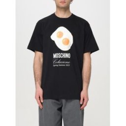 Moschino T-shirt in cotone con stampa Nero Taglia L