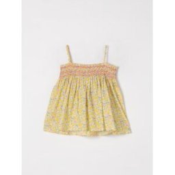 Bonpoint Top in cotone floreale Giallo Taglia 10