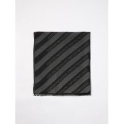 Emporio Armani Sciarpa logata Antracite Taglia OS