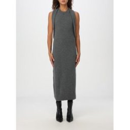 Courrèges Abito in lana stretch Grigio Taglia M