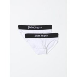 Palm Angels Set 2 slip in cotone stretch Bianco Taglia S