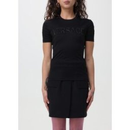 Versace T-shirt con logo Nero Taglia 38