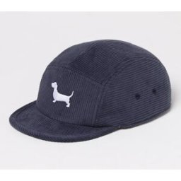Thom Browne Cappello Hector in velluto a coste Blue Navy Taglia S