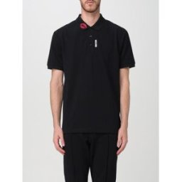 Moschino Polo in cotone Nero Taglia 50