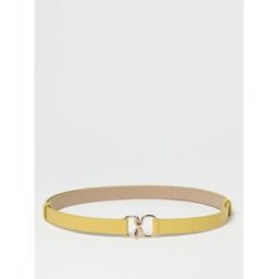 Fabiana Filippi Cintura Incrocio in pelle Giallo Taglia S