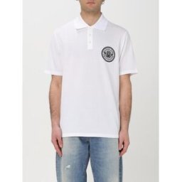 Balmain Polo in cotone Bianco Taglia L