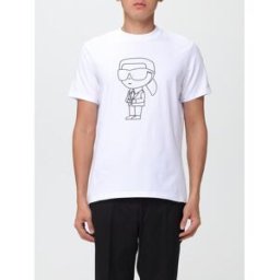 Lagerfeld T-shirt con stampa Karl Bianco Taglia S