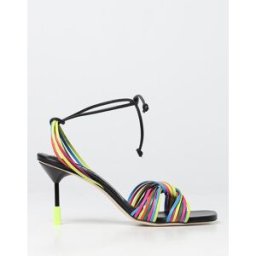 Msgm Sandalo in pelle multicolor Fantasia Taglia 40