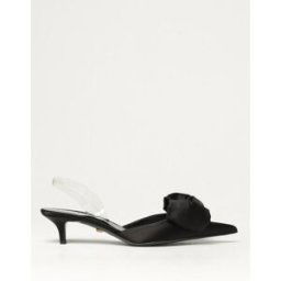 Versace Slingback Alia in misto seta Nero Taglia 36