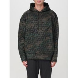 Valentino Felpa con cappuccio VLogo Camo Militare Taglia M