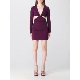 Dsquared2 Abito in viscosa Prugna Taglia XS