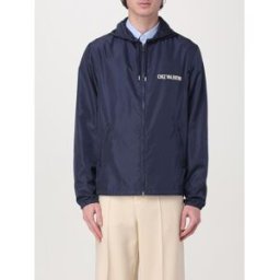 Valentino Giubbotto in nylon con logo Blue Taglia 48