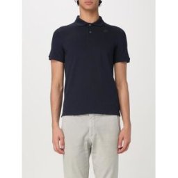 K-Way Polo in cotone con mini logo Blue Navy Taglia XXL