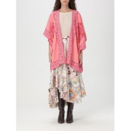 Etro Kimono in viscosa con stampa Paisley Rosa Taglia OS