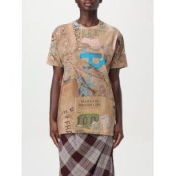 Vivienne Westwood T-shirt in cotone stampato Marrone Taglia S