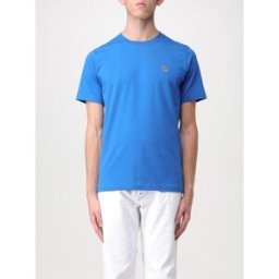 Paul Smith T-shirt in cotone con patch Cielo Taglia XL