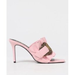 Versace Jeans Couture Mules Emily in pelle sintetica con fibbia Baroque Rosa Taglia 39