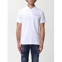 Lagerfeld Polo in cotone con ricamo Bianco Taglia S