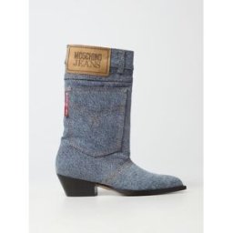 Moschino Stivaletto in denim Blue Taglia 36