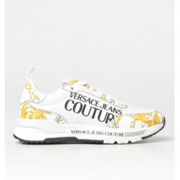 Versace Jeans Couture Sneakers Baroque in pelle sintetica e nylon Bianco Taglia 41