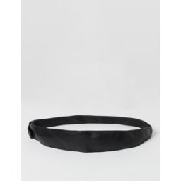 Patrizia Pepe Cintura in pelle sintetica con fly in metallo Nero Taglia OS