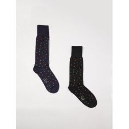 Paul Smith Calze in cotone jacquard Fantasia Taglia OS