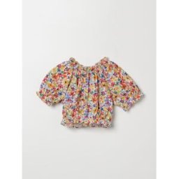 Il Gufo Top in cotone con stampa floreale Fantasia Taglia 2