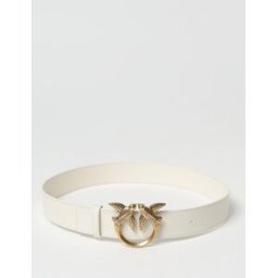 Pinko Cintura Love Birds in pelle Bianco Taglia S