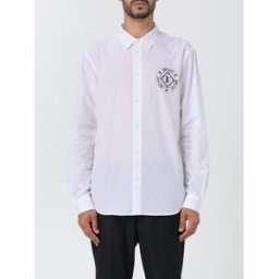 Just Cavalli Camicia in popeline con logo Bianco Taglia 48
