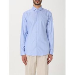 Hugo Camicia in popeline di cotone Celeste Taglia 42