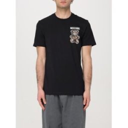 Moschino T-shirt in cotone con logo Nero Taglia S