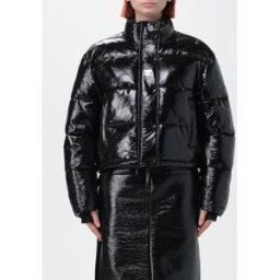 Courrèges Piumino in nylon Nero Taglia M