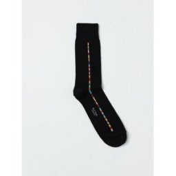 Paul Smith Calze in cotone stretch con motivo jacquard Nero Taglia OS