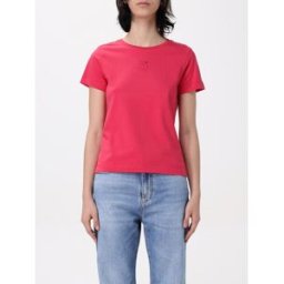 Pinko T-shirt basic in cotone Rosso Taglia L