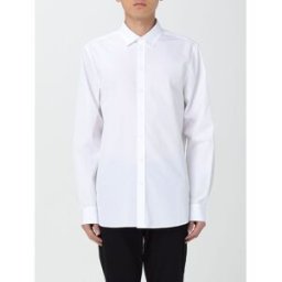 Moschino Camicia in popeline di cotone con logo Bianco Taglia 42