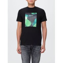 Lagerfeld T-shirt con stampa grafica Nero Taglia S