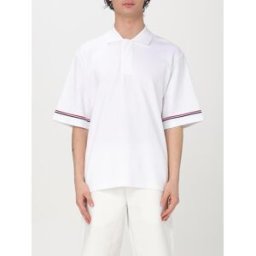 Thom Browne Polo in cotone oversize Bianco Taglia 4